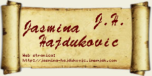 Jasmina Hajduković vizit kartica